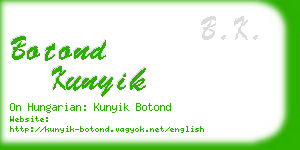 botond kunyik business card